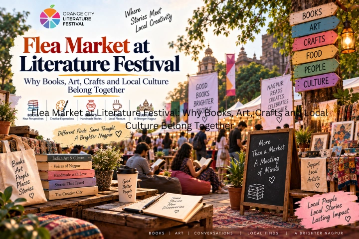 flea market at literature festival